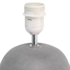 New Kirklands Home Emma Concrete Table Lamp with Shade Gray