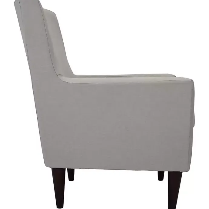Outlet Kirklands Home Emma Oatmeal Upholstered Accent Chair Ivory