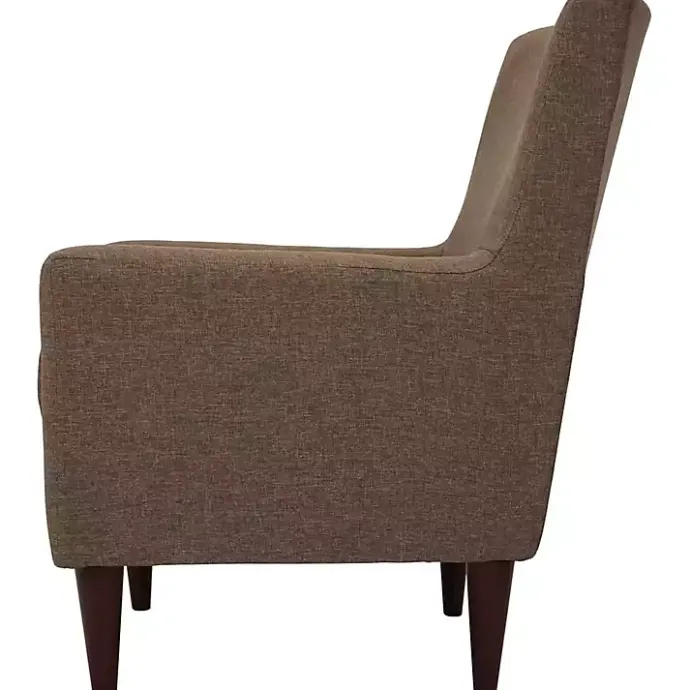 Kirklands Home Emma Pecan Upholstered Accent Chair Brown