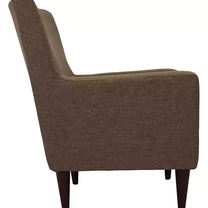 Kirklands Home Emma Pecan Upholstered Accent Chair Brown