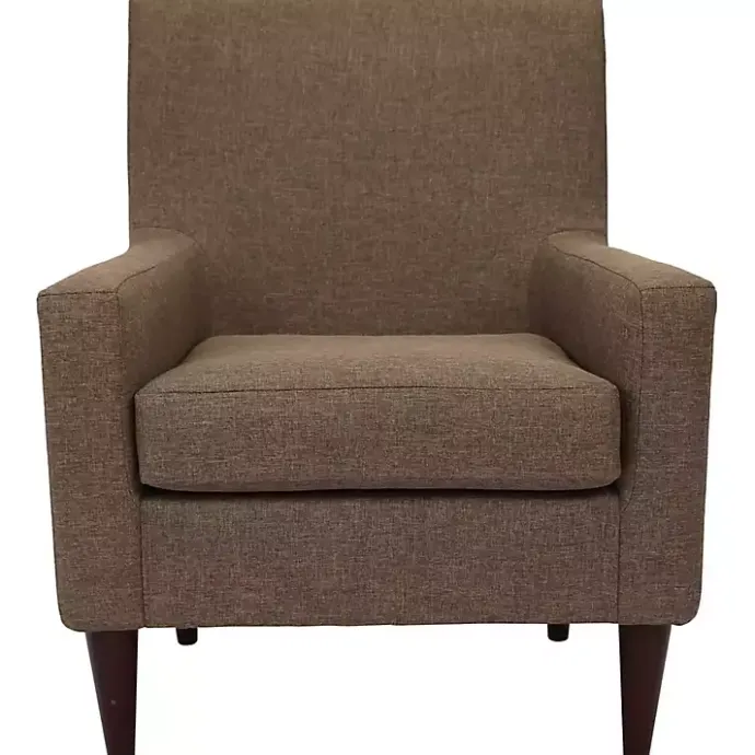 Kirklands Home Emma Pecan Upholstered Accent Chair Brown