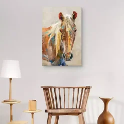 Kirklands Home Equine Colors Portrait Canvas Art Print, 24x36 in.