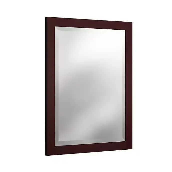 Online Kirklands Home Espresso Beveled Vanity Mirror Brown
