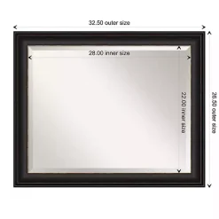 Online Kirklands Home Espresso Bronze Frame Beveled Mirror
