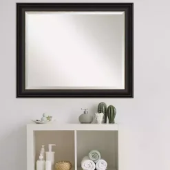 Online Kirklands Home Espresso Bronze Frame Beveled Mirror