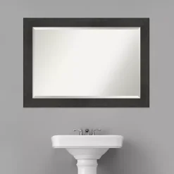 Best Kirklands Home Espresso Plank Beveled Mirror
