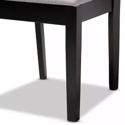 Sale Kirklands Home Espresso Wood Lenoir Dining Chairs, Set of 4 Gray