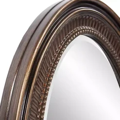 Outlet Kirklands Home Ethan Bronze Ribbed Oval Wall Mirror