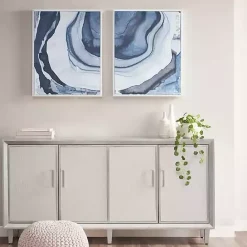 Online Kirklands Home Ethereal Framed Canvas Art Print, Set of 2 Blue