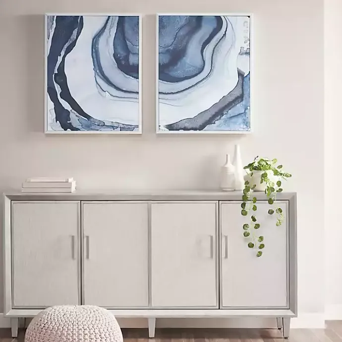 Online Kirklands Home Ethereal Framed Canvas Art Print, Set of 2 Blue