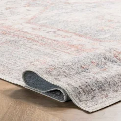 Sale Kirklands Home Etta Distressed Vintage Washable Area Rug, 5x8