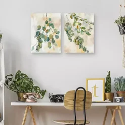 Discount Kirklands Home Eucalyptus I & II Canvas Art Prints, Set of 2