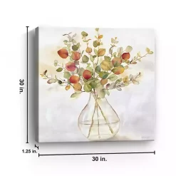 Best Kirklands Home Eucalyptus Vase Spice II Canvas Art Print