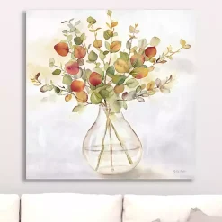 Best Kirklands Home Eucalyptus Vase Spice II Canvas Art Print