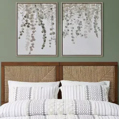 Sale Kirklands Home Eucalyptus Waterfall Canvas Art Prints, Set of 2