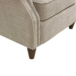 New Kirklands Home Evanston Push-Back Sand Recliner Gray