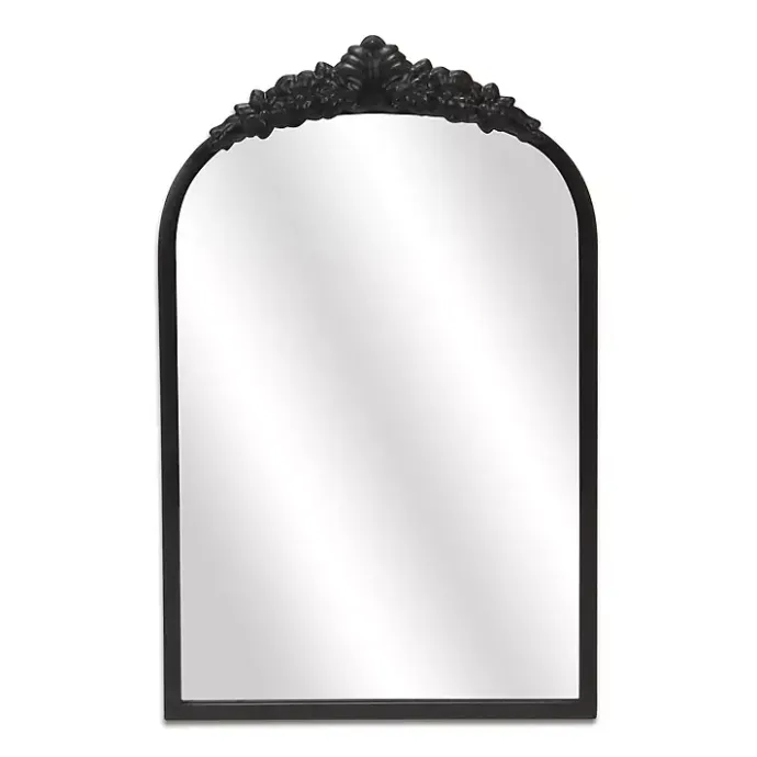 Kirklands Home Everlaine Modern Victorian Wall Mirror Black