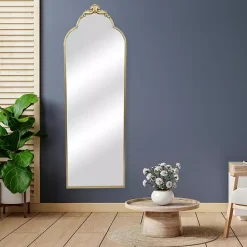 Discount Kirklands Home Everlaine Modern Victorian Leaner Mirror Gold