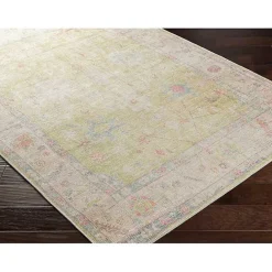 Best Kirklands Home Faded Botanical Washable Area Rug, 5x7
