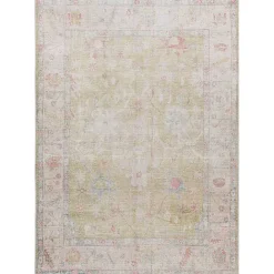 Discount Kirklands Home Faded Botanical Washable Area Rug, 6x9