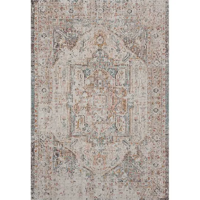 Outlet Kirklands Home Faded Turkish Indoor/Outdoor Area Rug, 5x7 Ivory