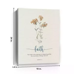 Clearance Kirklands Home Faith Affirmations Canvas Art Print, 18x24 in.