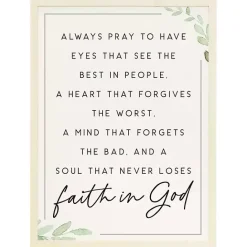 Online Kirklands Home Faith in God Wood Wall Plaque