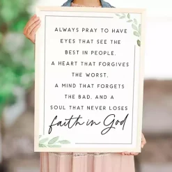 Online Kirklands Home Faith in God Wood Wall Plaque