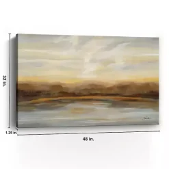 Online Kirklands Home Fall Lake Sunset Canvas Art Print, 48x32 in.