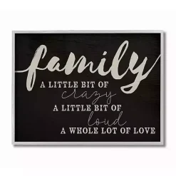 Best Kirklands Home Family A Whole Lot Of Love Framed Wall Plaque Black