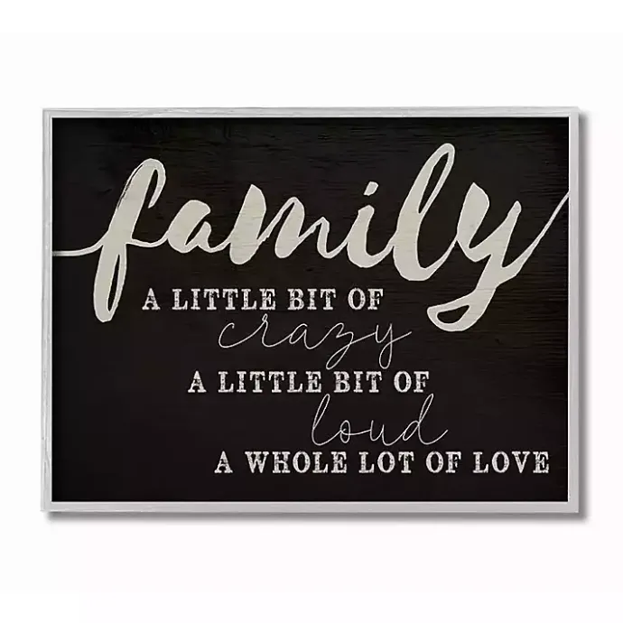 Best Kirklands Home Family A Whole Lot Of Love Framed Wall Plaque Black