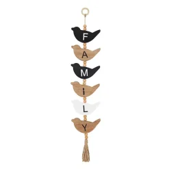 Discount Kirklands Home Family Bird Shaped Wood Wall Sign