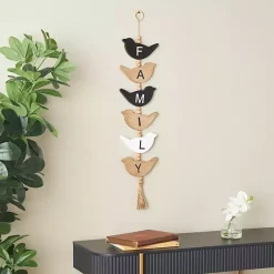 Discount Kirklands Home Family Bird Shaped Wood Wall Sign