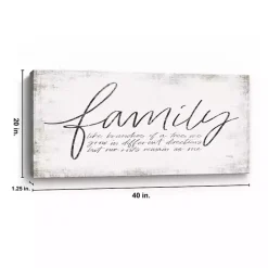 Hot Kirklands Home Family Branches Canvas Art Print, 40x20 in. White