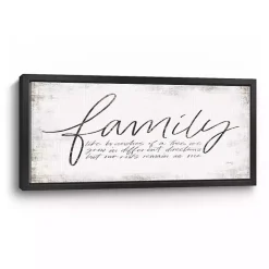 Online Kirklands Home Family Branches Framed Canvas Art Print, 42x22 in.