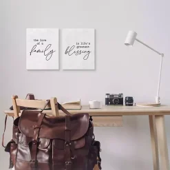 Outlet Kirklands Home Family Is Life's Blessing Canvas Prints, Set of 2 White