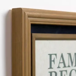 Clearance Kirklands Home Family Recipe Framed Wall Plaque