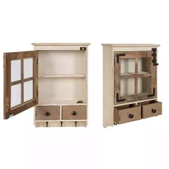 Clearance Kirklands Home Farmhouse 2-Drawer Wall-Mounted Cabinet