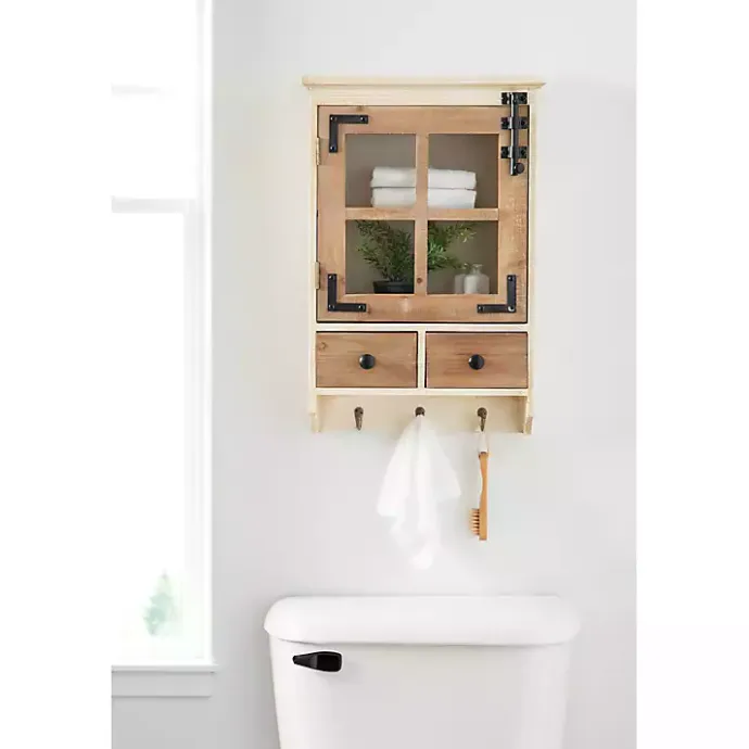 Clearance Kirklands Home Farmhouse 2-Drawer Wall-Mounted Cabinet