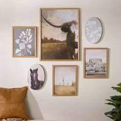Discount Kirklands Home Farmhouse Framed Art 6-pc. Gallery Set Multi