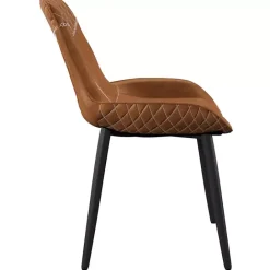 Outlet Kirklands Home Faux Leather Dining Chairs, Set of 2 Brown