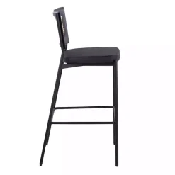 Best Kirklands Home Faux Leather and Rattan Bar Stools, Set of 2