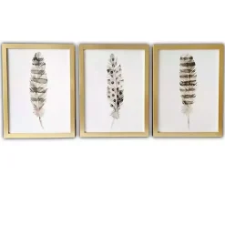 Kirklands Home Feathers Framed Art Prints, Set of 3