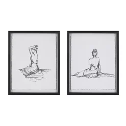 Discount Kirklands Home Feminine Figures Framed Art Prints, Set of 2