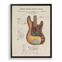 Clearance Kirklands Home Fender Electric Guitar Framed Art Print