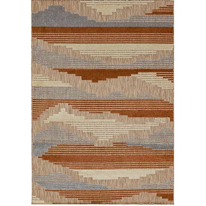 Sale Kirklands Home Fernandina Outdoor Area Rug, 9x12 Brown