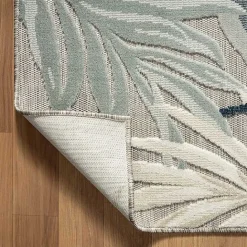 Sale Kirklands Home Ferns and Palms Indoor/Outdoor Area Rug, 5x7