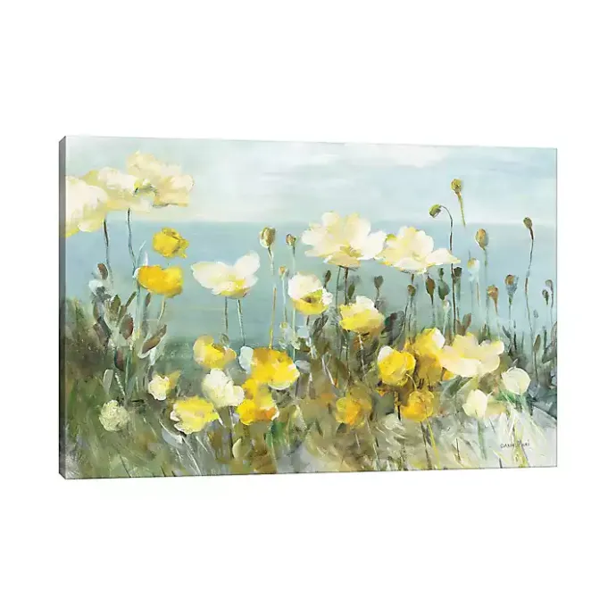 Outlet Kirklands Home Field of Yellow Poppies Canvas Art Print