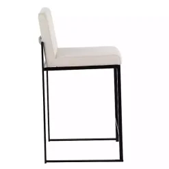 Discount Kirklands Home Fiji Beige Upholstered Counter Stools, Set of 3 Tan
