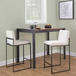 Discount Kirklands Home Fiji Beige Upholstered Counter Stools, Set of 3 Tan